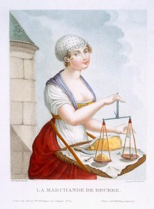 バター商人、1816年 作： Claude Louis Desrais